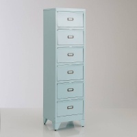 Комод Из металла Hiba единый размер синий LA REDOUTE INTERIEURS  фото, kupilegko.ru